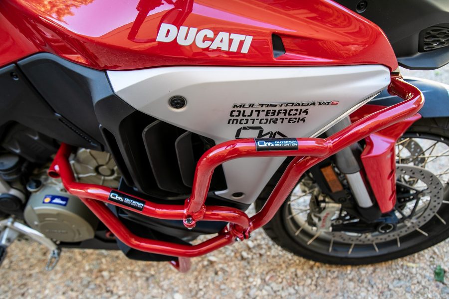 Ducati Multistrada V Upper Crash Bars Outback Motortek United Kingdom