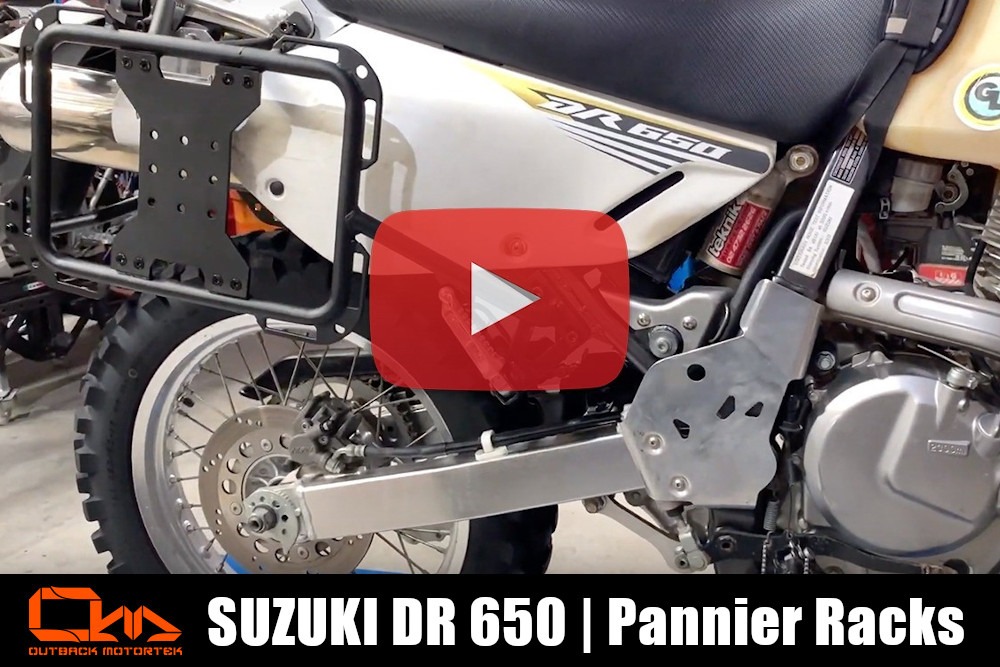 Suzuki DR 650 Pannier Racks Installation