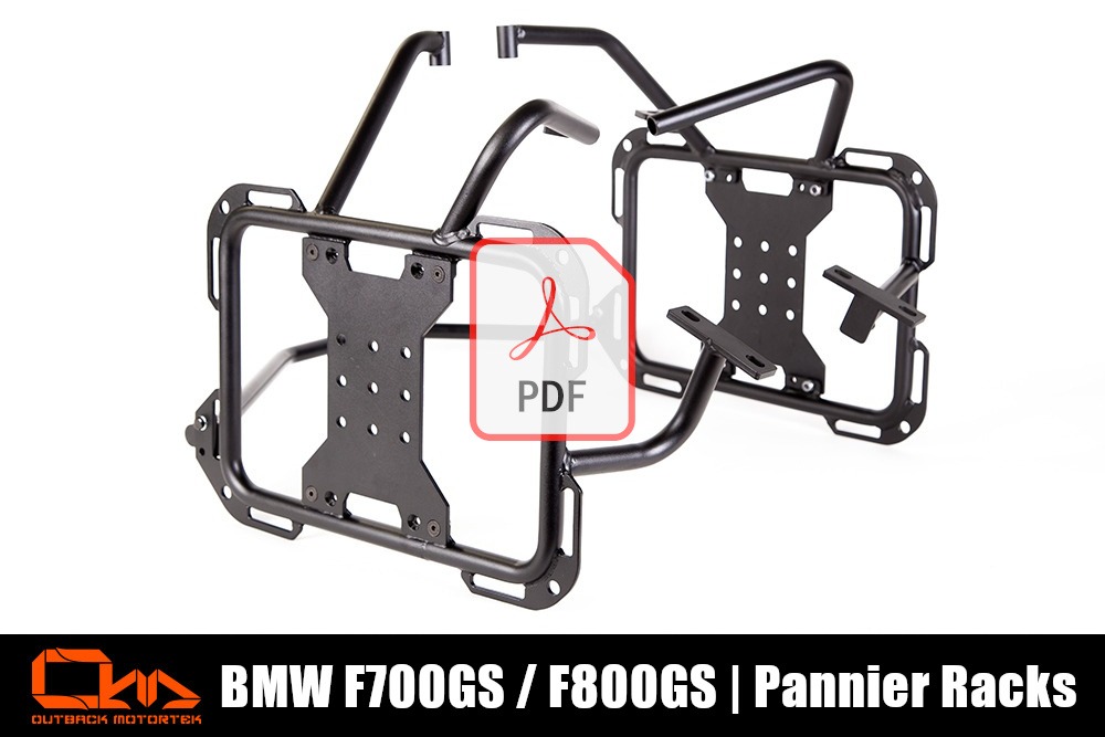 BMW F800GS Pannier Racks Installation